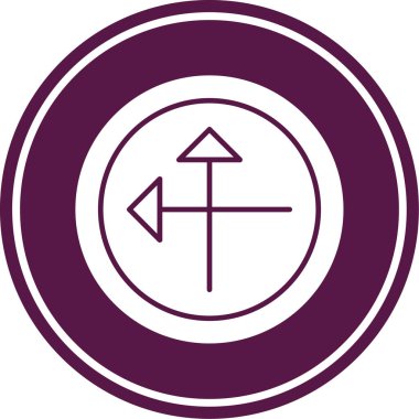 Ok. Web simgesi basit illüstrasyon