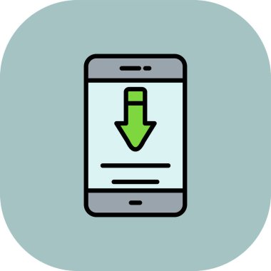 vektör ince renk çizgisi simgesi indir