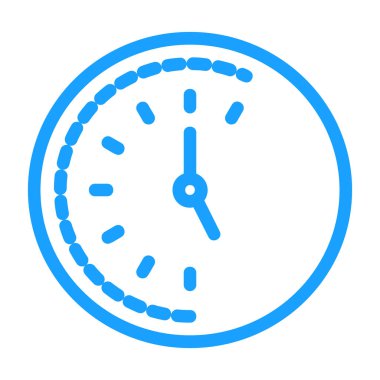 Saat. Web simgesi basit illüstrasyon