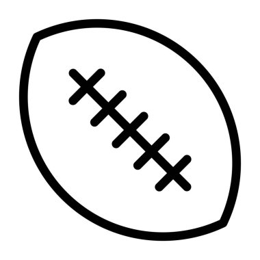 rugby simgesi, vektör illüstrasyonu