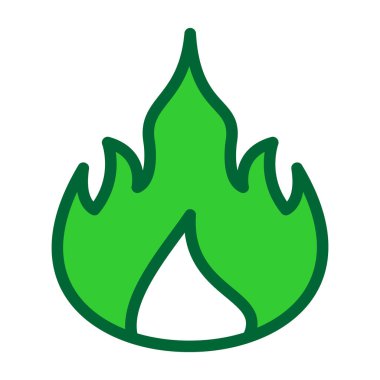 yanan alev simgesi, satır biçimi