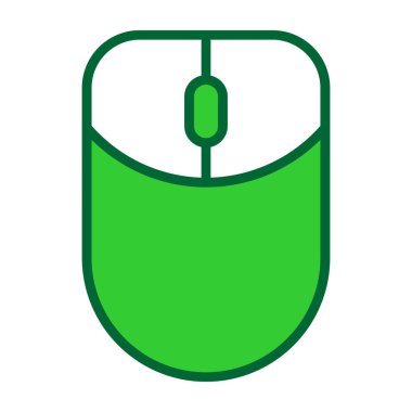 yeşil fare simgesi, vektör illüstrasyonu