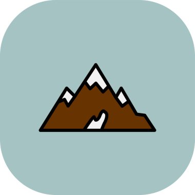 dağ ikonu vektör illüstrasyonu