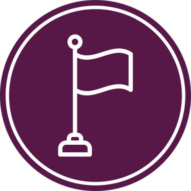 bayrak modern simge vektör illüstrasyonu