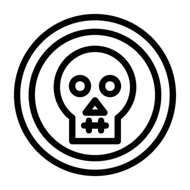 kafatası simgesi modada izole edilmiş arkaplan