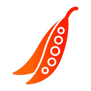 Chili biber simgesi, vektör illüstrasyonu