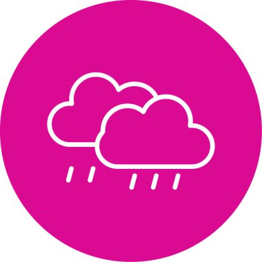 Bulut simgesi vektör illüstrasyonu