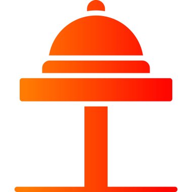 Çan simgesinin vektör illüstrasyonu