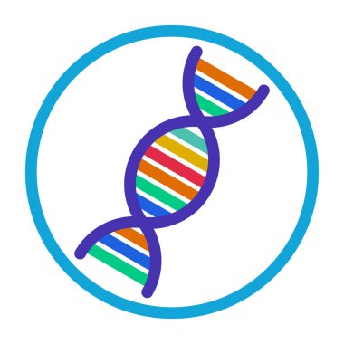 DNA simgesi, vektör illüstrasyonu
