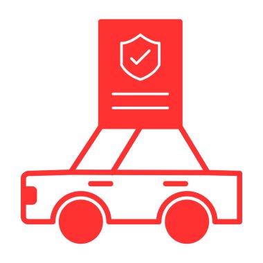 Bir arabanın vektör illüstrasyonu