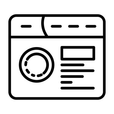 Web tasarım simgesi, vektör illüstrasyonu