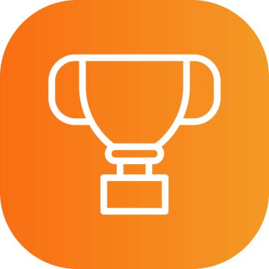 Kupa simge vektör çizim