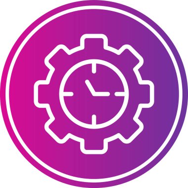 Saat simgesinin vektör illüstrasyonu