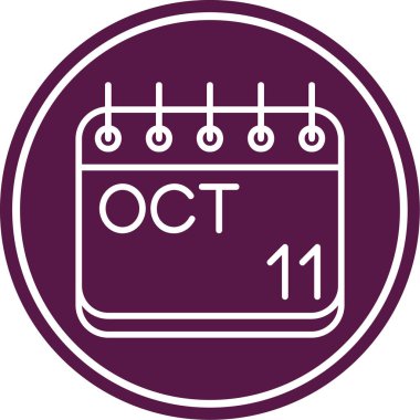 Takvim simgesi, vektör çizimi