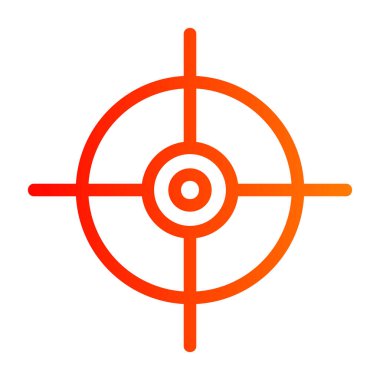 hedef simge vektör illüstrasyonu