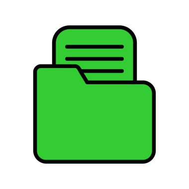 dosya web simgesi, vektör illüstrasyonu