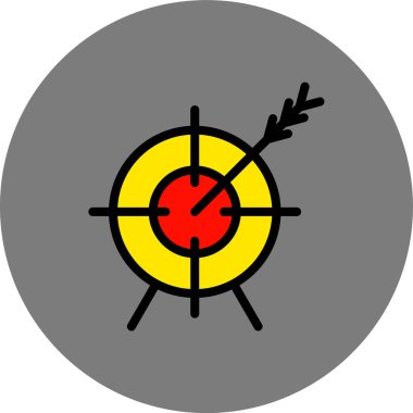 hedef simge, vektör illüstrasyonu