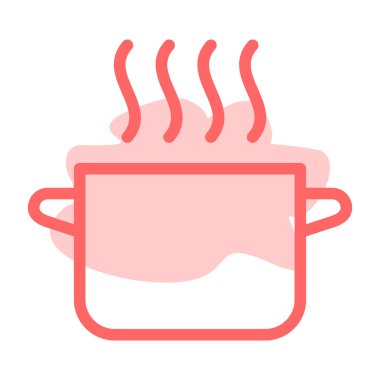 sıcak fincan renk çizgisi simgesi