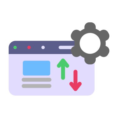 Web tasarım renk vektörü simgesi