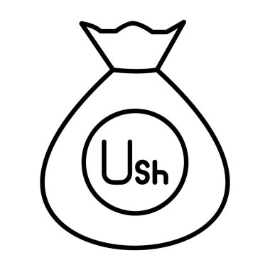 Para çantası ikon vektörü. Para çantası tabelası. izole edilmiş sınır sembolü çizimi