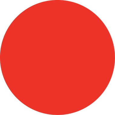 Çember şekil simgesi, renkli vektör illüstrasyonu