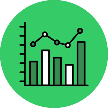 grafik simgesinin vektör illüstrasyonu