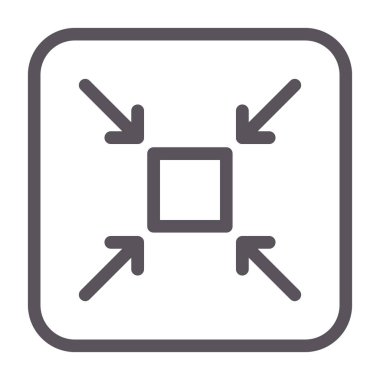 ok vektörü renk çizgisi simgesi