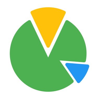 pasta grafiği vektör simgesi