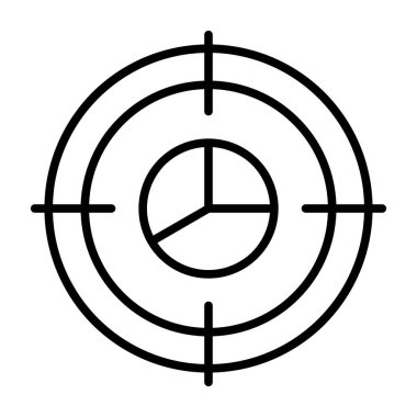 hedef simge vektör illüstrasyonu