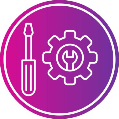 Tornavida simgesinin vektör çizimi