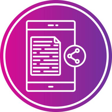 akıllı telefon simgesi vektör illüstrasyonu