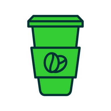 Çöp vektörü ince çizgi simgesi