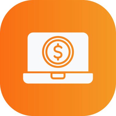 Para için. Web simgesi basit illüstrasyon