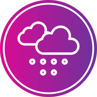 bulut vektörü simgesi modern basit illüstrasyon