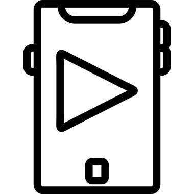 akıllı telefon simgesi vektör illüstrasyonu