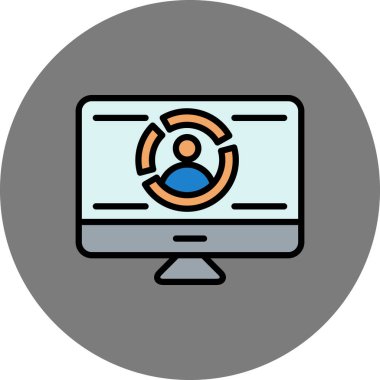 Web simgesi, vektör illüstrasyonu