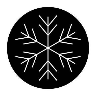 Moda biçimi izole edilmiş arkaplanda kar tanesi simgesi