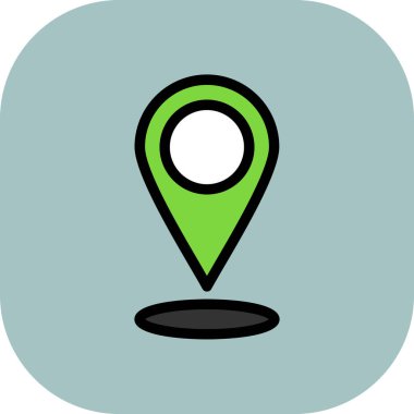 harita konumu pin vektörü simgesi