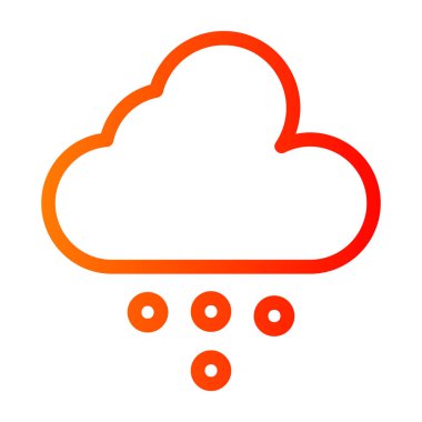 Bulut. Web simgesi basit illüstrasyon