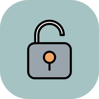 Kilit vektör simge işareti simge vektör çizim kişisel ve ticari kullanım için..