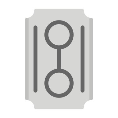 elektrik dolgu vektör simgesi ana hat biçiminde