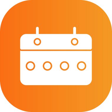 Takvim simgesi, vektör çizimi