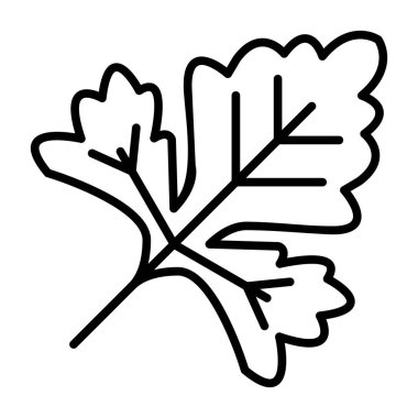Akçaağaç yaprağı ikon vektörü. Akçaağaç yaprağı işareti. izole edilmiş sınır sembolü çizimi