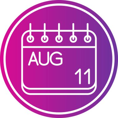 Takvim simgesinin vektör illüstrasyonu