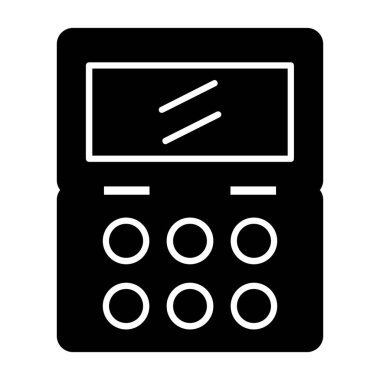 hesap makinesi simgesi vektör illüstrasyonu