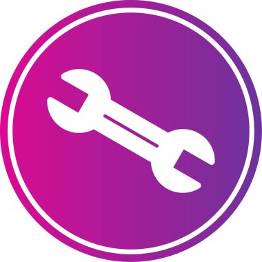 İngiliz anahtarı. Web simgesi basit tasarım