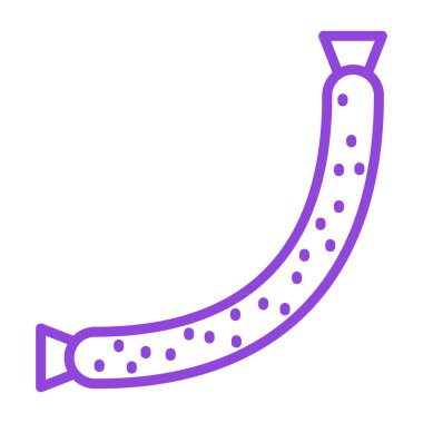 Şirin bir çizgi film simgesinin vektör çizimi