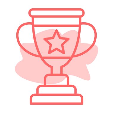 Kupa. Web simgesi basit illüstrasyon