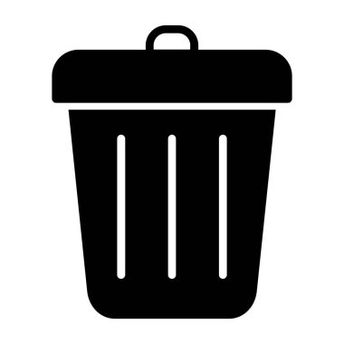 Çöp kutusu vektör simgesi
