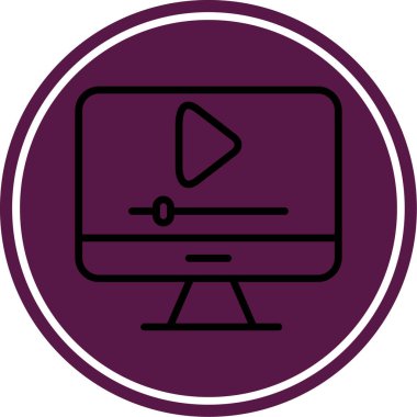 Dizüstü bilgisayar simgesi vektör çizimi